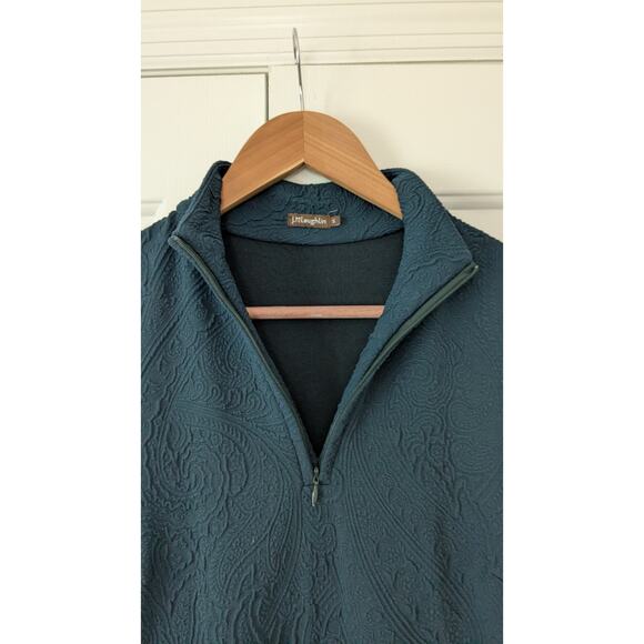 J. McLaughlin Bedford Green Textured Sporty Quarter Zip Dress - Picture 2 of 9